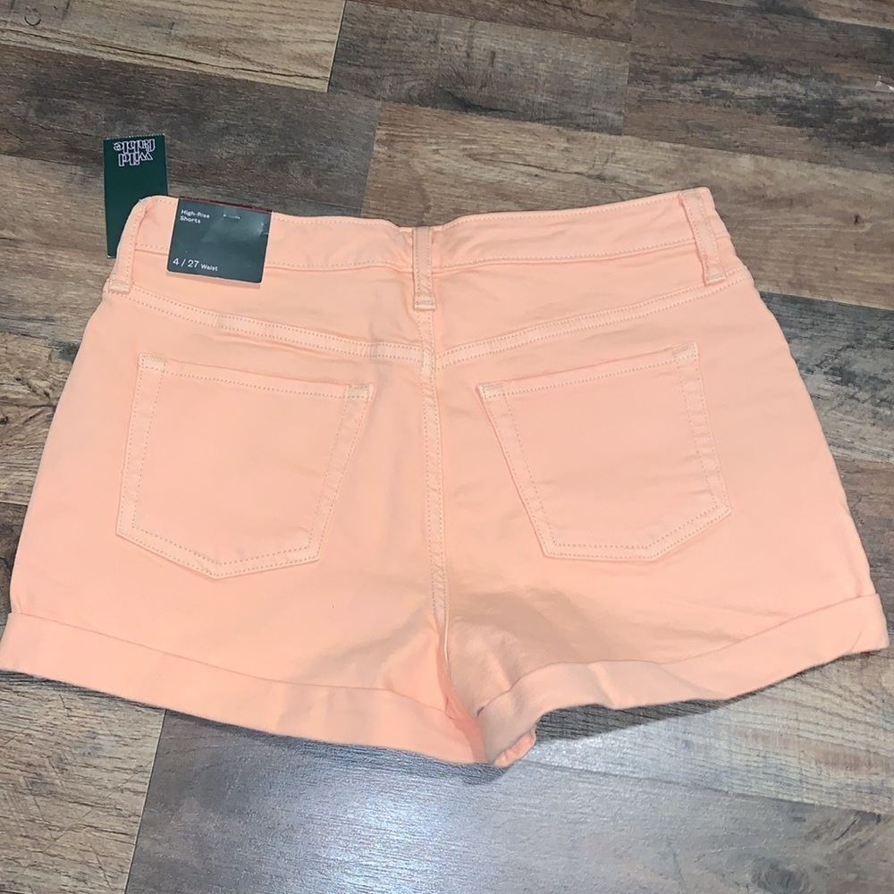 Wild Fable High-Rise‎ Shorts.  Size 4.  NWT.  Peach Parfait. - Picture 5 of 5